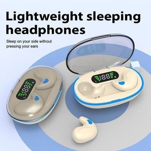 Bluetooth 5.3 Earbuds X55 - IPX5 Waterproof, 24H Playtime, Beige