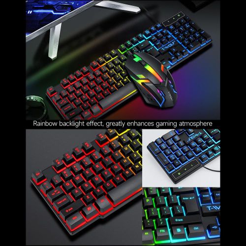 TF800 Gaming Combo - 104 Keys Keyboard, Mouse, Headset, Mouse Pad