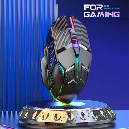 3200DPI Ergonomic, Wired Gaming Mouse, USB Gaming Mouse 6 Buttons LED RGB