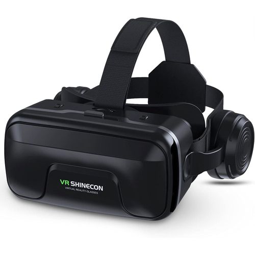 VisionEdge VR Headset - Bluetooth Remote, Adjustable Fit, Compatible with 4.7-7.2" Phones
