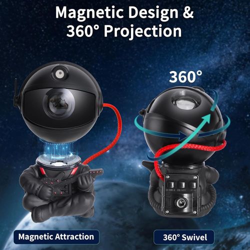 LED Astronaut Projector, Starry Sky Projection Lamp, USB Bedroom Lamp