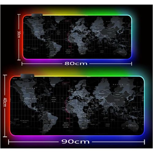 RGB Led Computer Keyboard Game Mouse Pads 800x300x3mm