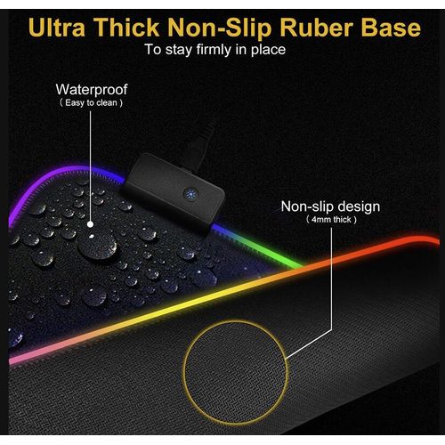 RGB Led Computer Keyboard Game Mouse Pads 800x300x3mm
