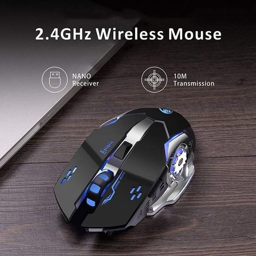 Wireless 2.4G Mouse Rechargeable 5.2 Bluetooth Silent Mouse