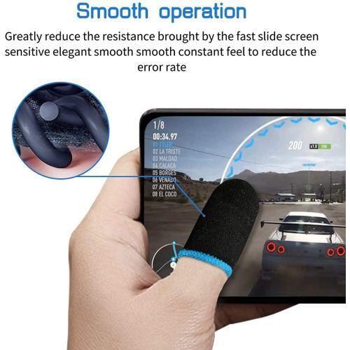 Gaming Finger Sleeves - Anti-Sweat, Nano Fiber, Black, Ultra Thin
