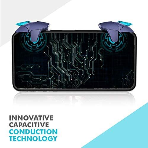 X1Trgg Mobile Gaming Triggers - Blue, ABS, Capacitive, 4.2x3.0x2.6cm