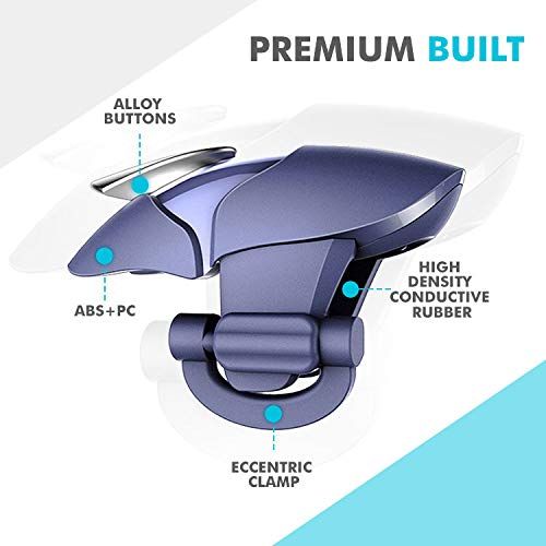 X1Trgg Mobile Gaming Triggers - Blue, ABS, Capacitive, 4.2x3.0x2.6cm