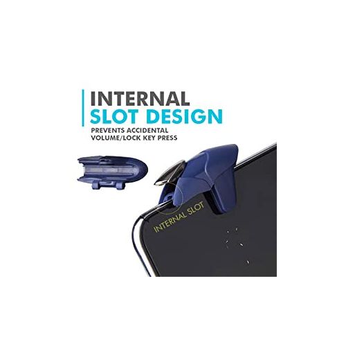 X1Trgg Mobile Gaming Triggers - Blue, ABS, Capacitive, 4.2x3.0x2.6cm