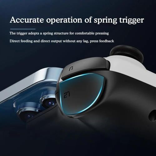 Mobile Phone Gaming Controller - Black, Compatible with iPhone/Android, Cooling Fan, RGB Lighting