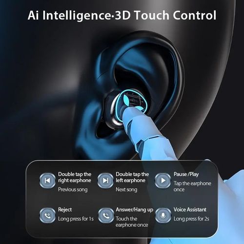 Wireless Bluetooth Earphone Digital Power LED Display