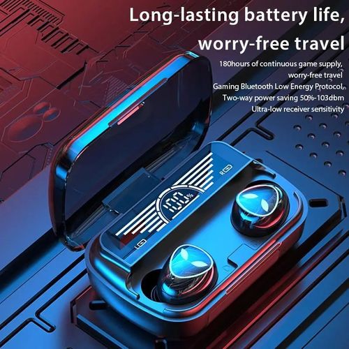 Wireless Bluetooth Earphone Digital Power LED Display