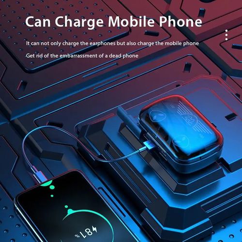 Wireless Bluetooth Earphone Digital Power LED Display