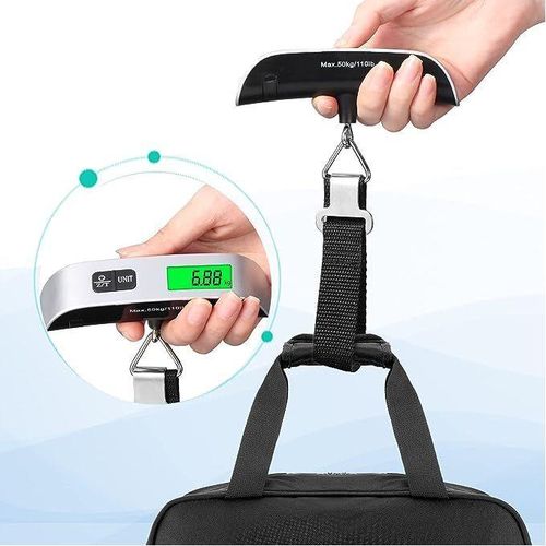 Digital Luggage Scale 50kg Portable Handheld Weighing Scale with LCD Display