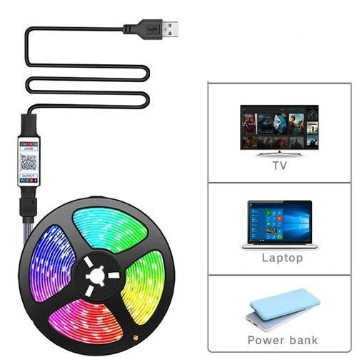 20M RGB Bluetooth Control LED Strip Lights 12V USB Color Changing TV PC Back Light