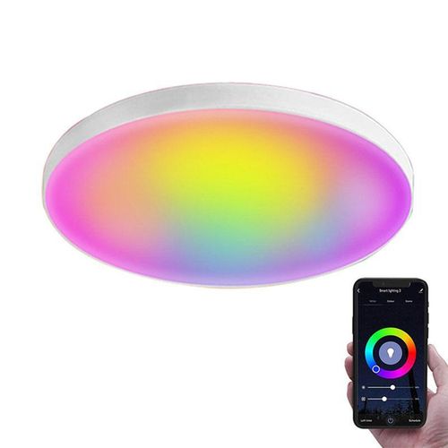 24W WiFi Smart LED Ceiling Light - White, RGB, Remote Control, Dimmable, 2400lm