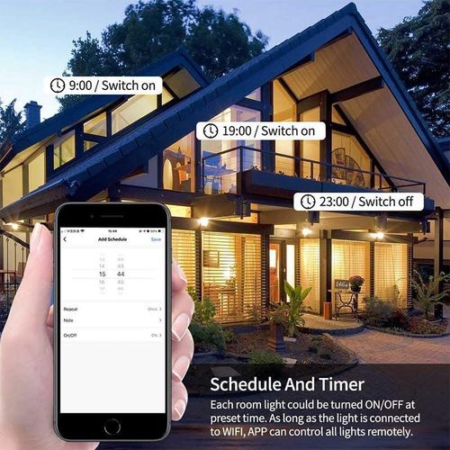 24W WiFi Smart LED Ceiling Light - White, RGB, Remote Control, Dimmable, 2400lm