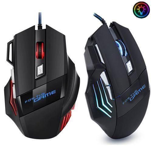 Wired Gaming Mouse 7 Functional Keys RGB Light For Game