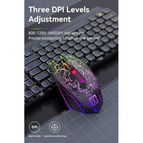 Wireless and Bluetooth Dual-Mode Rechargeable Gaming Mouse