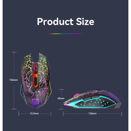 Wireless and Bluetooth Dual-Mode Rechargeable Gaming Mouse