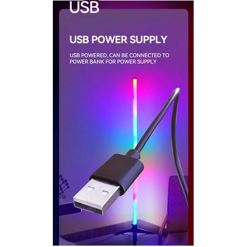 110CM White LED RGB Floor Lamp - App & Remote Control, Music Sync, Modern Design