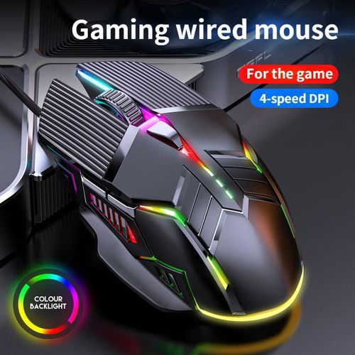 3200DPI Ergonomic, Wired Gaming Mouse, USB Gaming Mouse 6 Buttons LED RGB