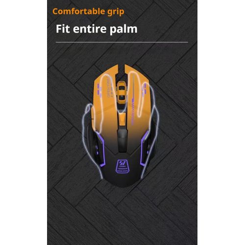 Wireless & Bluetooth Silent Dual-Mode Rechargeable Gradient Color Gaming Mouse