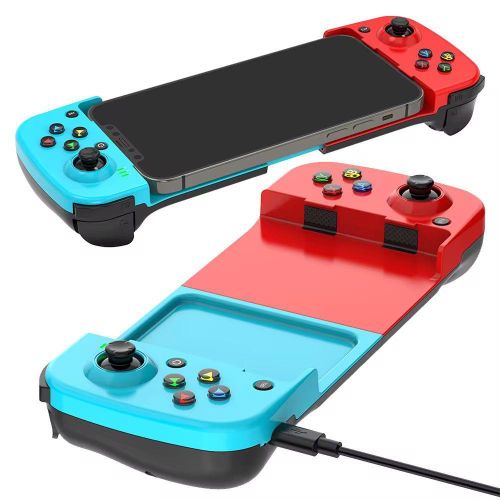 Wireless BT 5.0 Game Controller for Mobile Phone Android IOS Gamepad Joystick Retractable Controller for PUBG PS4 Switch PC - Black