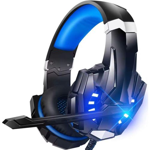Deep Bass Headphones Over Ear Wired Gaming Headset With Microphone LED Light for PC Xbox One PS4 PS5 with noise cancellation