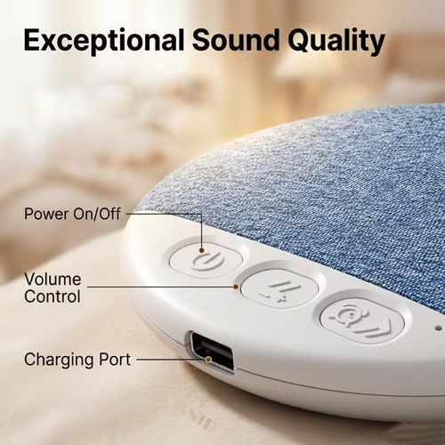 2026 Ultra-Thin Sleep Bluetooth Speaker, Under Pillow Wireless Bed Speaker with Stereo Bass, Portable Sleep Aid Sound System, Relaxing Bedtime Audio