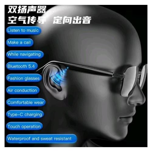 Smart Glasses with Bluetooth - Transparent - Open-Ear Audio - Lightweight