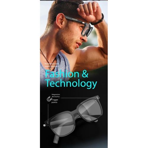 Smart Glasses with Bluetooth, Built-in Speaker & Microphone, Blue Light Filter